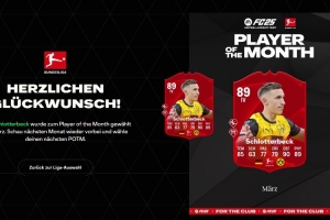 4场2助攻,官方:多特后卫施洛特贝克当选德甲3月最佳球员